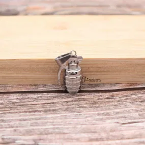 Stainless Steel Grenade Pendant