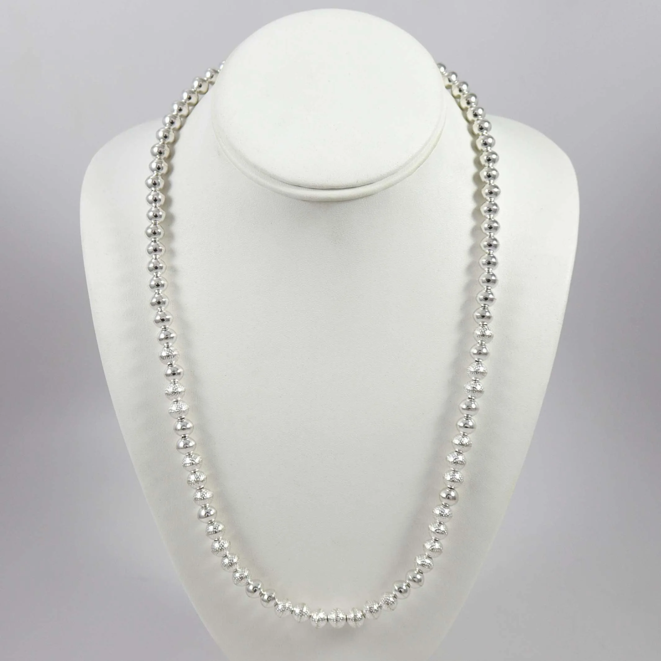 Stamped Navajo Pearl Necklace