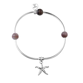 Starfish | Soft Bangle Charm Bracelet | Botswana