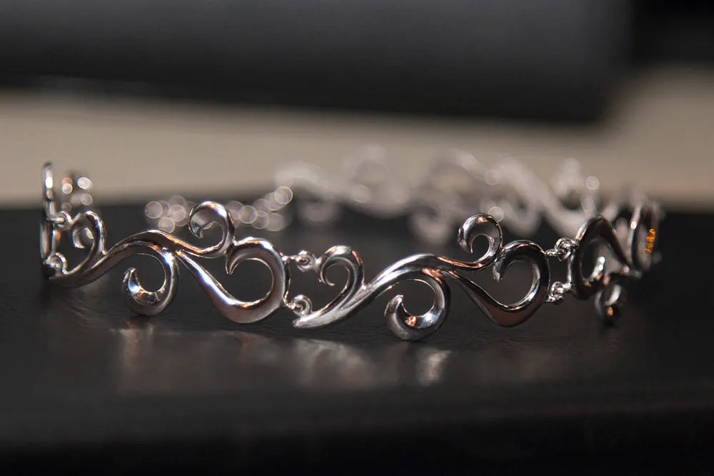 Sterling silver choker “Gia”