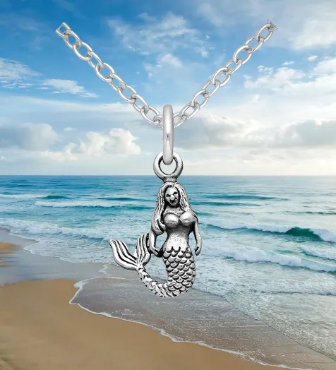 Sterling Silver Mermaid Necklace