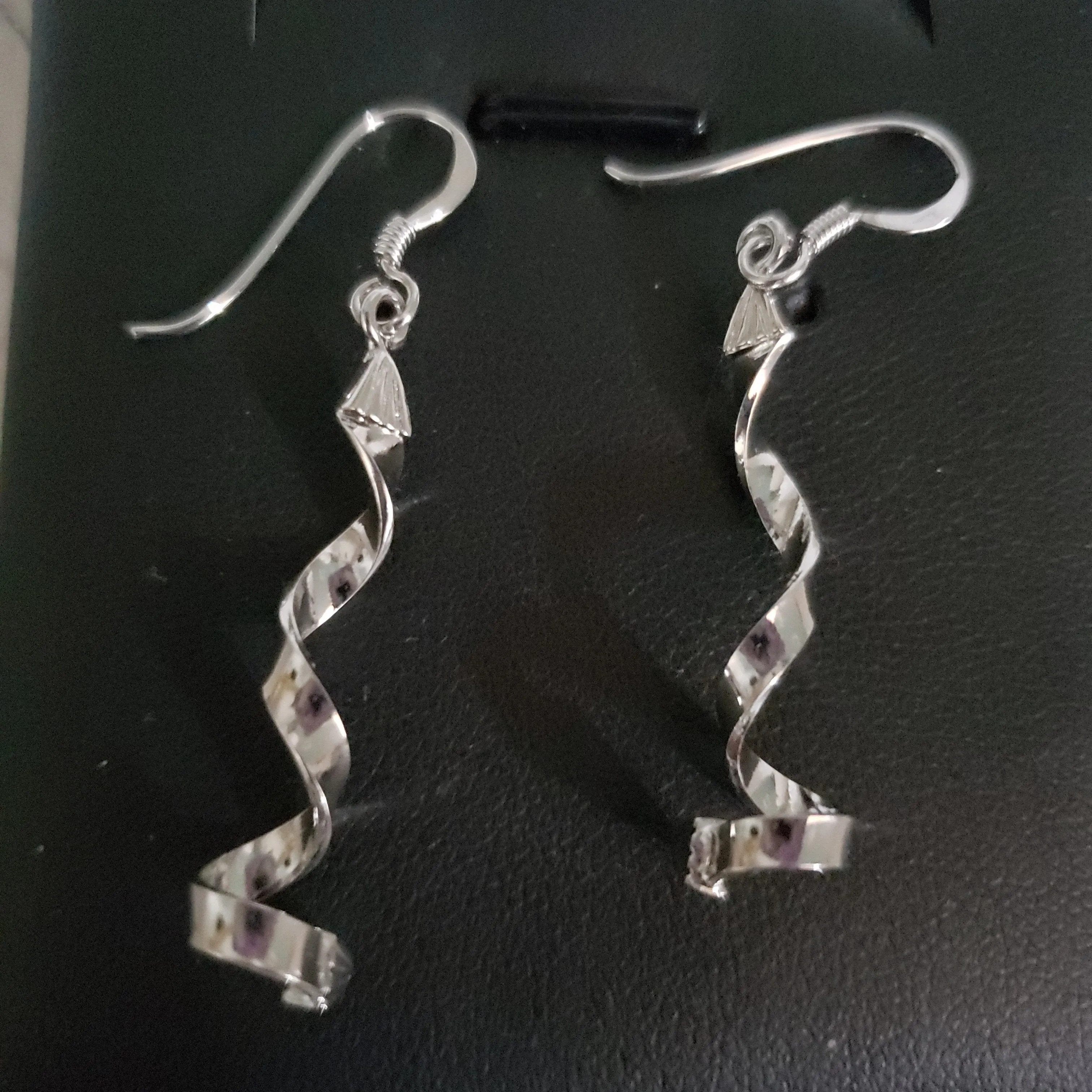 Sterling Silver Spiral Earrings