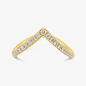 The Diamond Chevron Ring