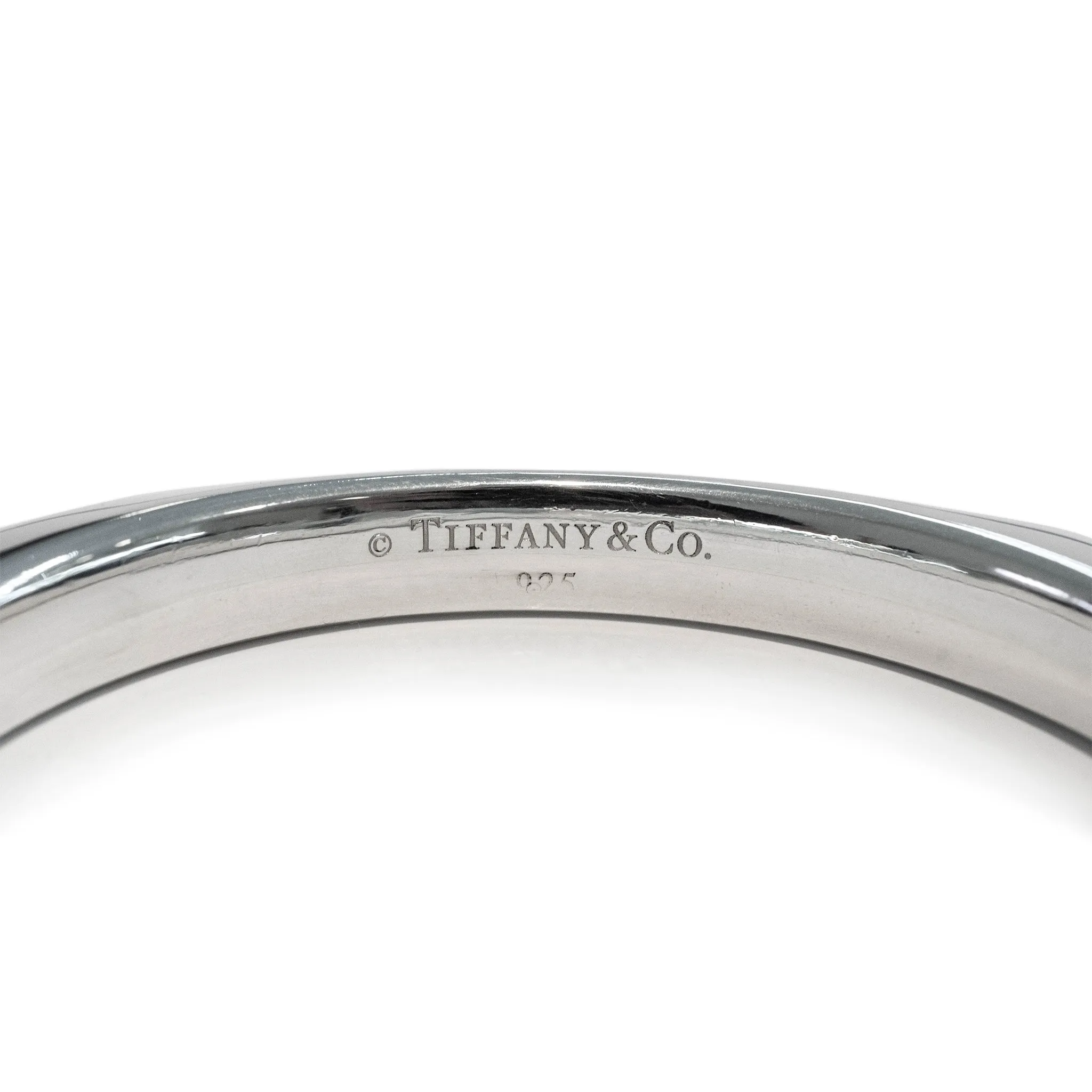 Tiffany & Co. 925 Sterling Silver Cushion Bangle Bracelet