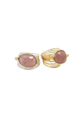 Torrey Ring with Cherry Quartz