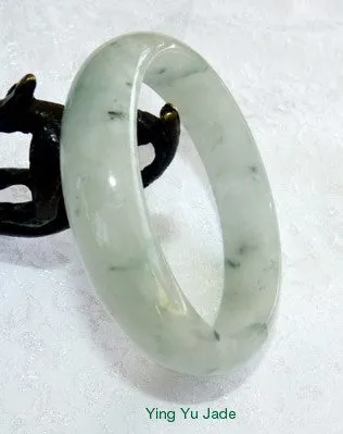 Translucent Icy Butterfly Tracks Jadeite Bangle 57.5mm (BB2305)