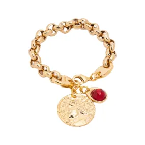 TUCCO SAN LORENZO BRACELET WITH RED CRYSTAL