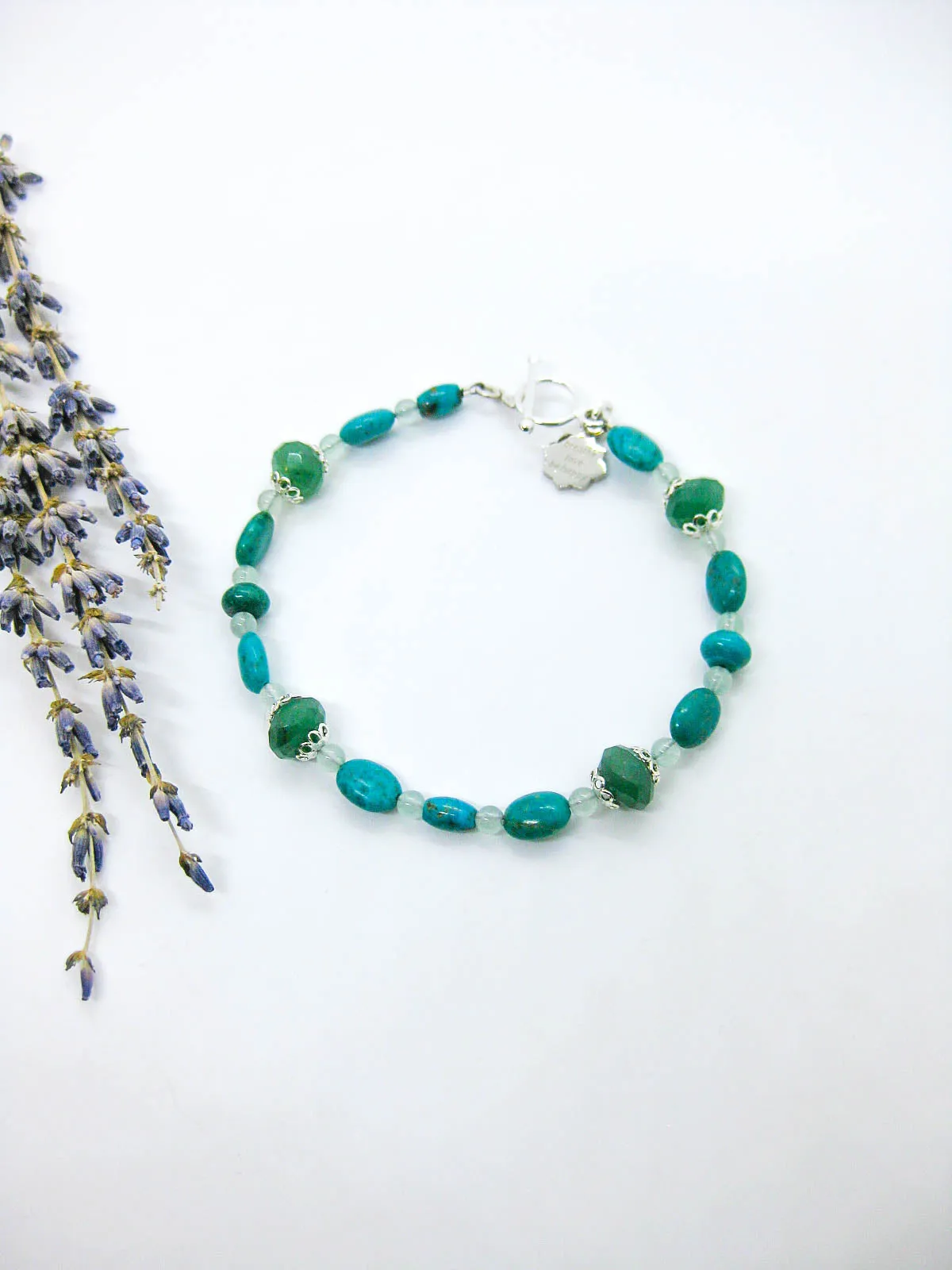 Turquoise Aventurine Bracelet - b340