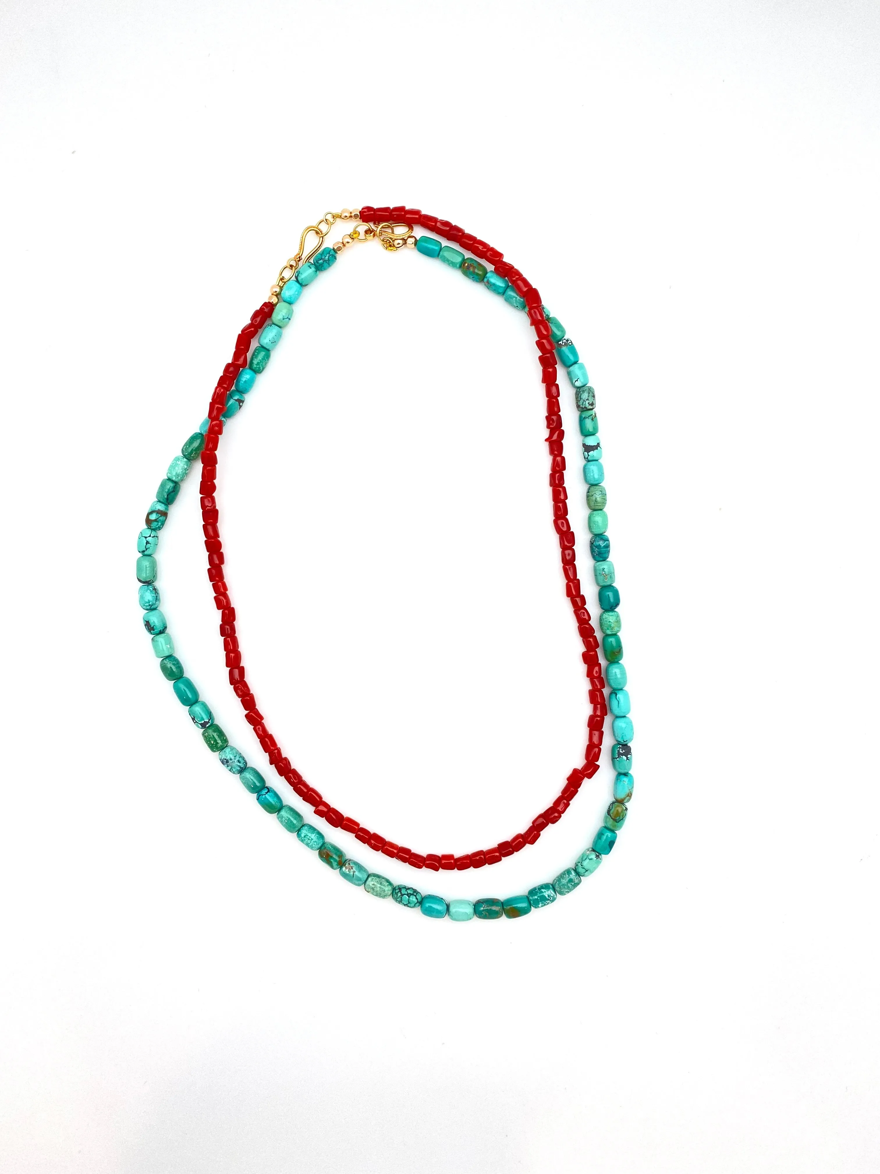 Turquoise Barrels Necklace