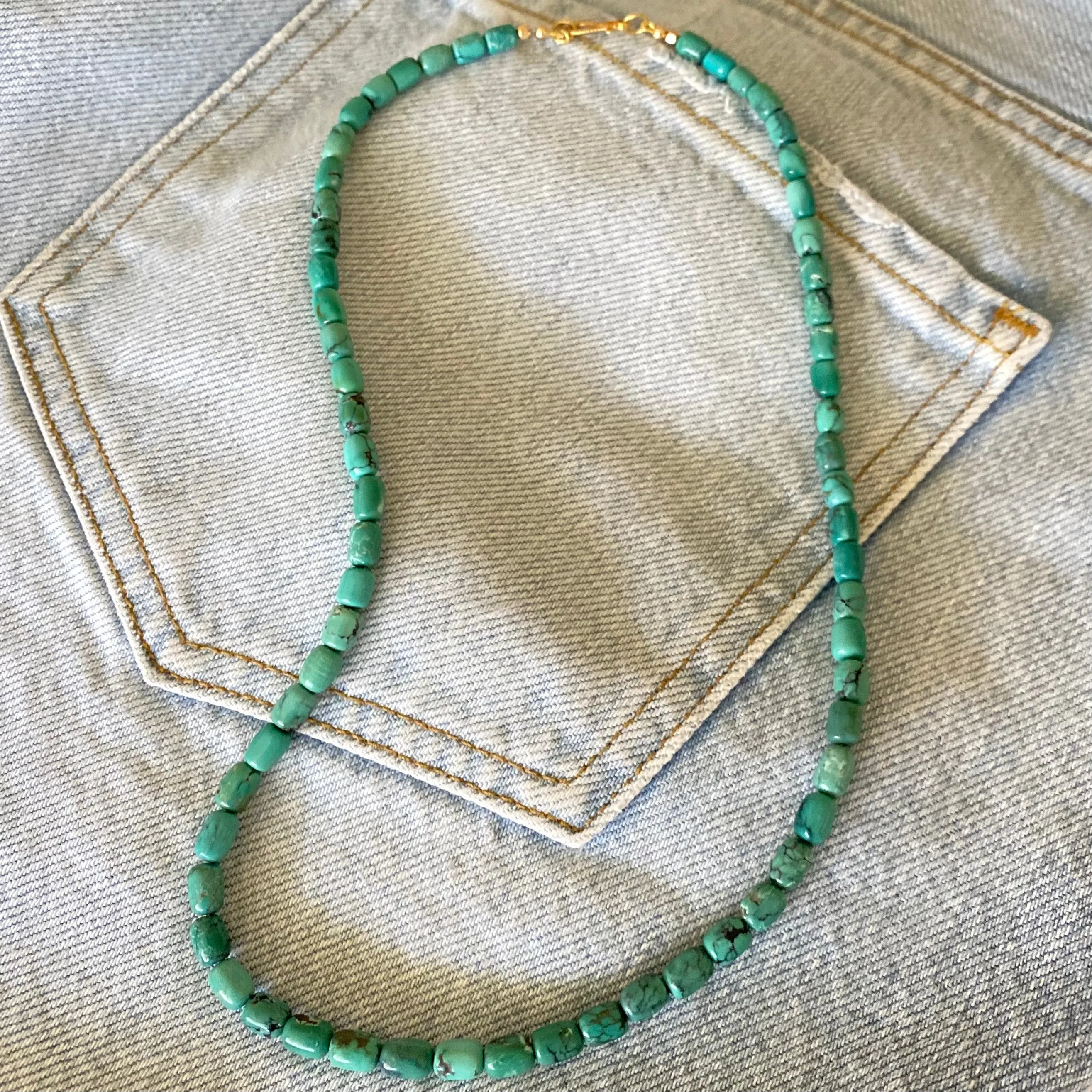 Turquoise Barrels Necklace