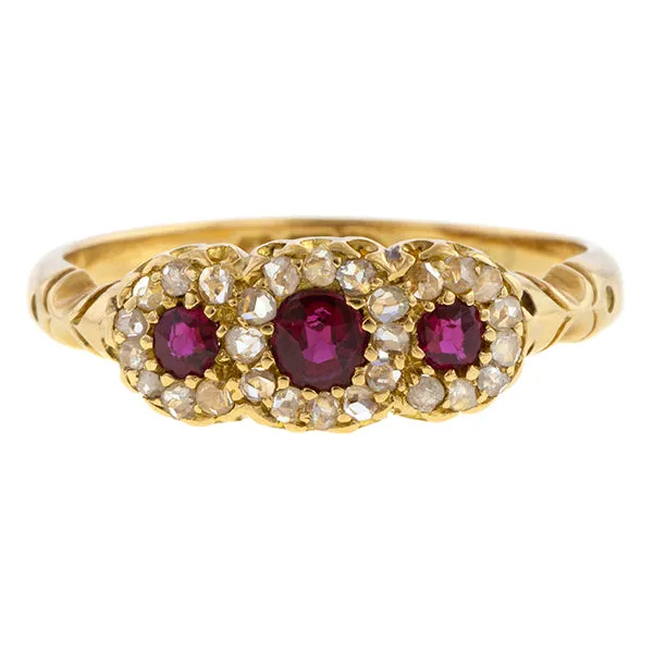 Victorian Ruby & Diamond Ring