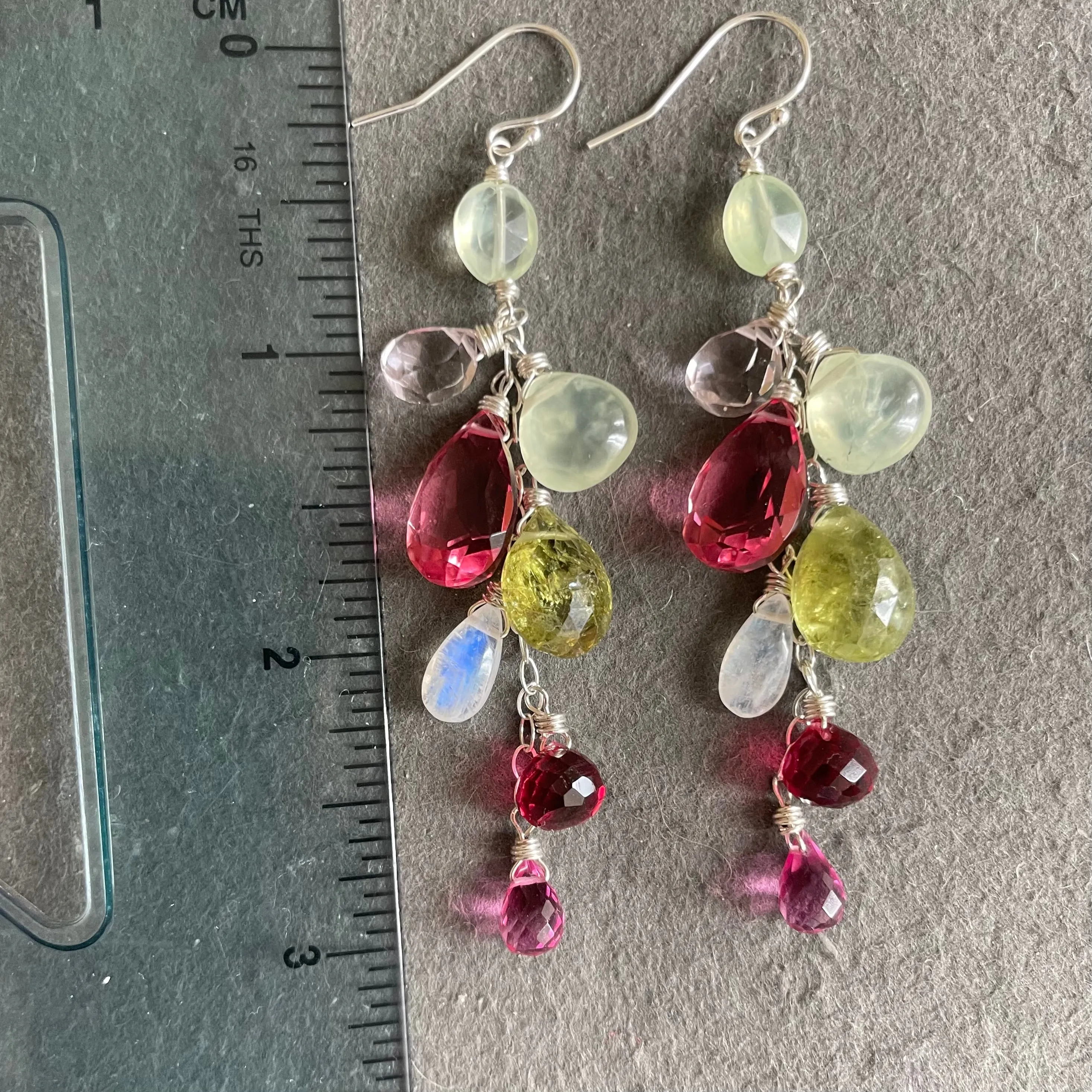 Watermelon Season Cascade Earrings