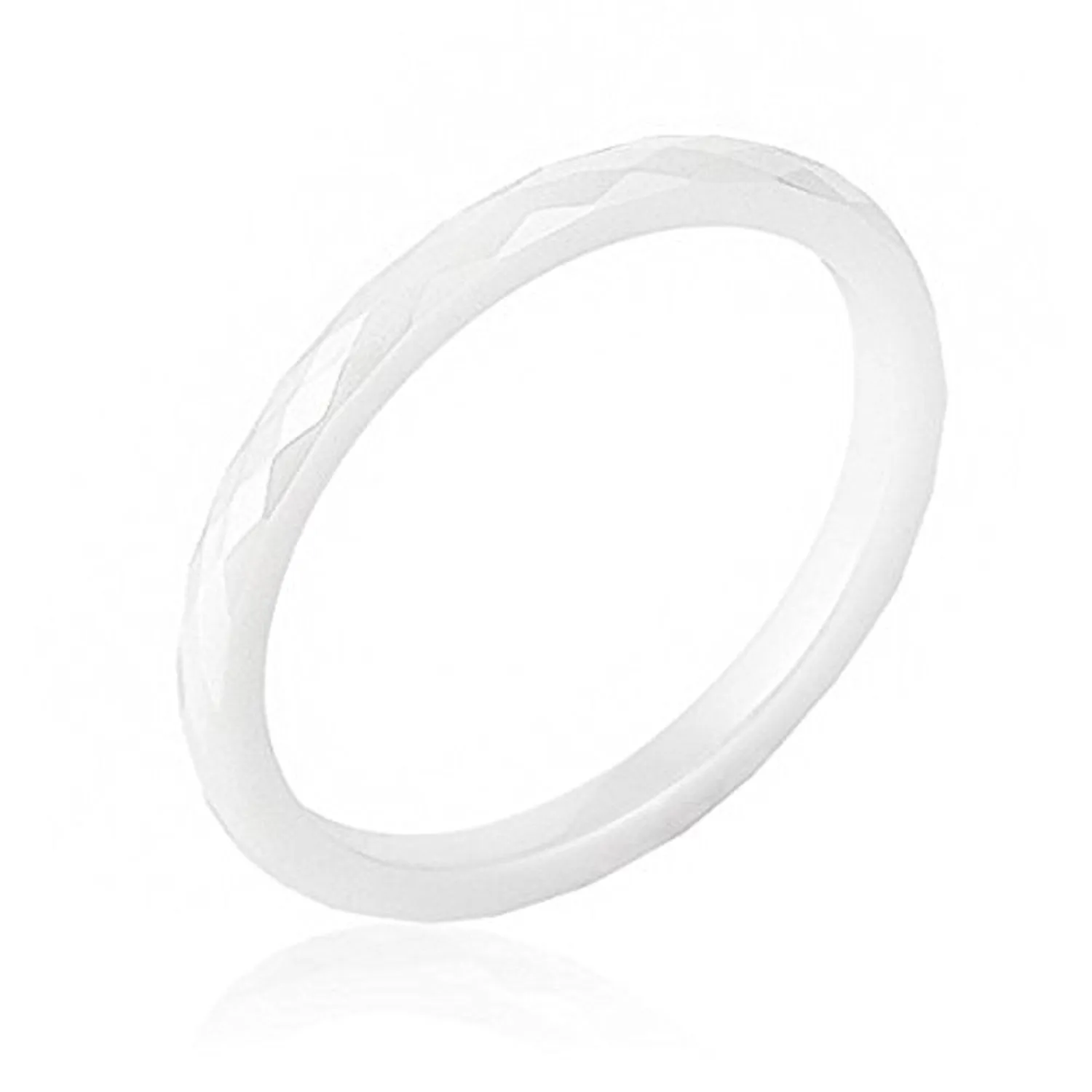 WildKlass White Ceramic Band Ring