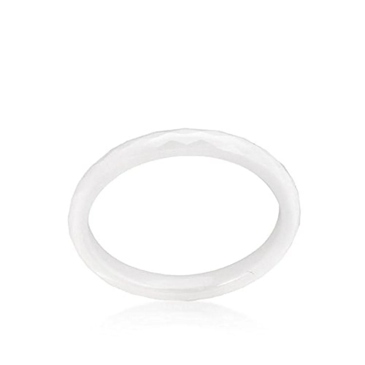 WildKlass White Ceramic Band Ring