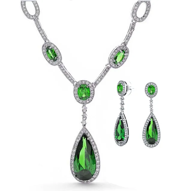 Women's Fashion CZ Wedding Bridal Jewelry Sets