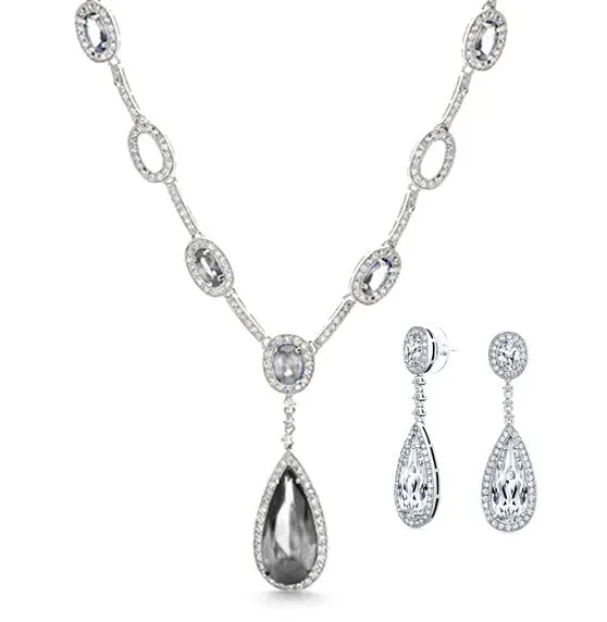 Women's Fashion CZ Wedding Bridal Jewelry Sets