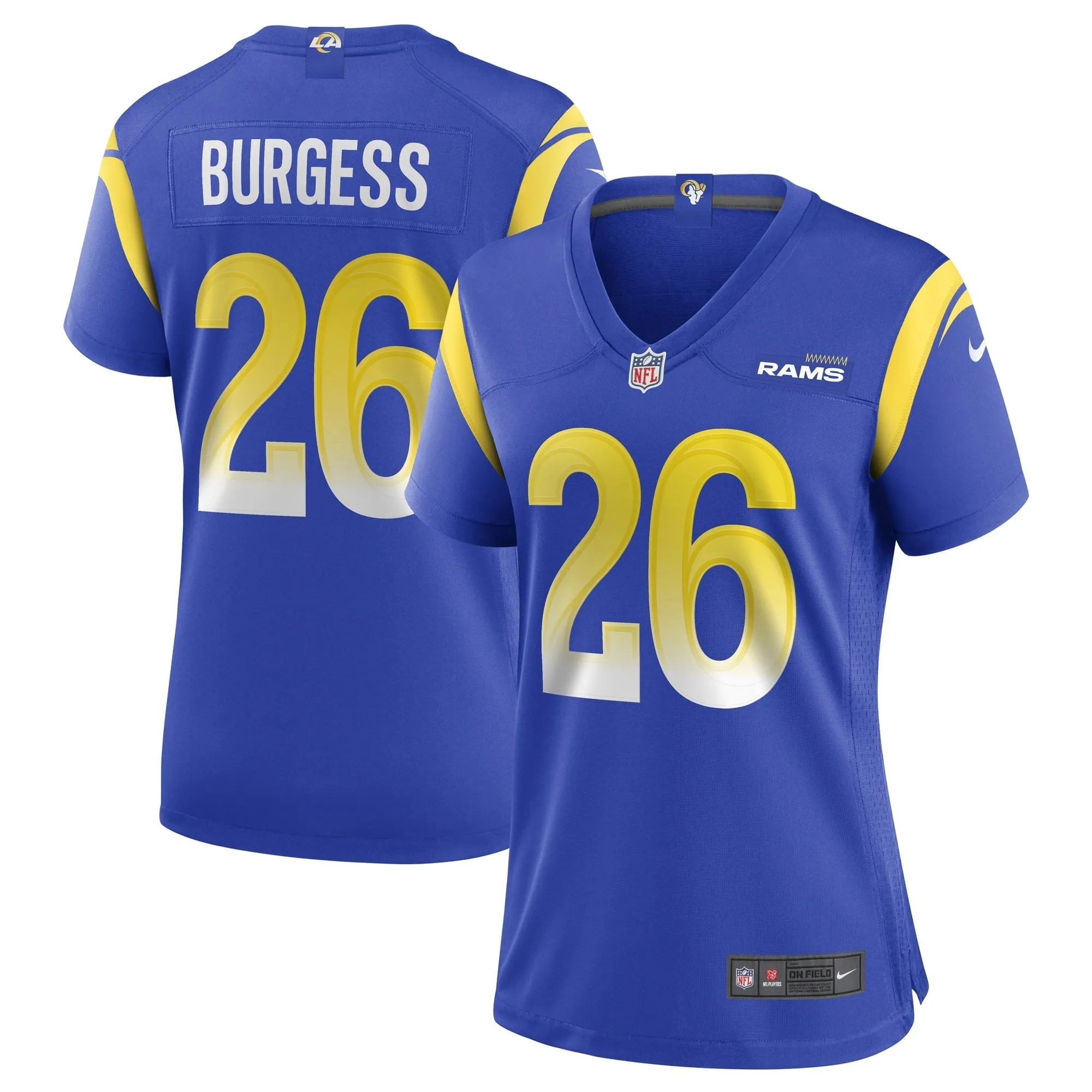 Women's Nike Terrell Burgess Royal Los Angeles Rams Game Jersey